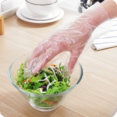 优思居 透明一次性手套 加厚厨房食品餐饮薄膜家务烘焙吃龙虾手膜