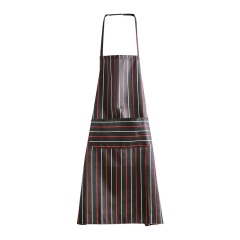家用厨房做饭韩版时尚防水防油工作围裙男式女式成人条纹罩衣围