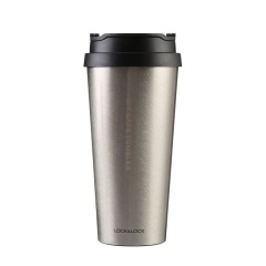 乐扣乐扣 时尚保温咖啡杯不锈钢便携随手奶茶杯 540ml LHC4151