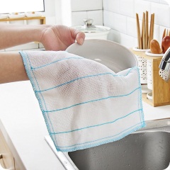 棉纱抹布吸水洗碗布 厨房去油污洗碗清洁布不沾油百洁布