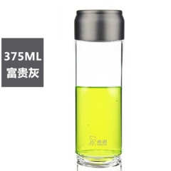 正品希诺玻璃杯单层加厚男女士水杯高档车载便携带提环泡茶水杯子