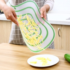 磨砂分类切菜板 厨房案板塑料切水果板家用防滑薄片透明菜板砧板