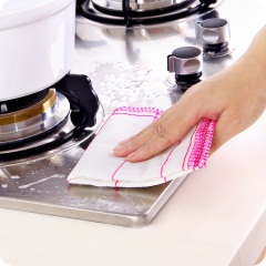 棉纱抹布吸水洗碗布 厨房去油污洗碗清洁布不沾油百洁布