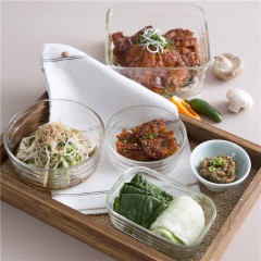 乐扣乐扣耐热玻璃碗套装带盖辅食盒烘焙家用餐具微波炉 LLG741S3