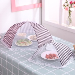 可折叠防苍蝇饭桌盖菜罩家用大号圆形罩菜伞餐桌罩饭菜罩子食物罩