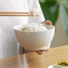 懒角落 碗勺家用米饭碗吃饭碗汤碗面碗勺羹汤勺简约陶瓷餐具66174