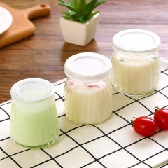 烘焙带盖玻璃瓶布丁瓶果冻慕斯杯DIY自制果冻牛奶瓶酸奶杯