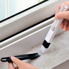集美 窗户窗槽凹槽清洁刷纱窗清洗工具 槽沟小刷子带簸箕缝隙刷