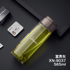 正品希诺玻璃杯单层加厚男女士水杯高档车载便携带提环泡茶水杯子