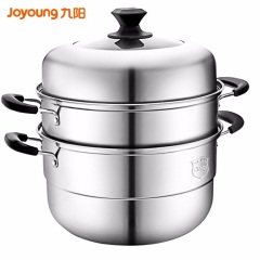 九阳（Joyoung）蒸锅家用不锈钢大号蒸煮2双多三层蒸笼小加厚电磁炉煤气灶 28CM