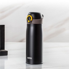 THERMOS膳魔师保温杯朱一龙同款水杯316L高真空不锈钢杯子400ml TCME-400S(BKP) 黑色