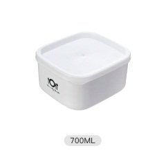 1家用塑料保鲜盒微波炉饭盒便当盒水果收纳盒带盖冰箱密封冷藏盒