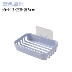 6吸盘肥皂盒免打孔壁挂式创意双层卫生间大号家用香皂盒沥水肥皂架