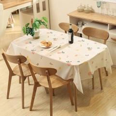 6餐桌布防水防油免洗桌布小清新长方形餐厅台布家用茶几桌垫餐桌垫
