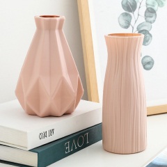 6欧式简约花瓶植物器皿家用客厅装饰摆件北欧塑料鲜花插花干花瓶