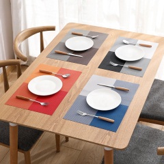 6餐垫隔热垫餐桌垫西餐垫家用防水防油防烫北欧pvc日式餐布盘碗垫