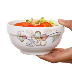 6日式餐具陶瓷碗家用吃面吃饭情侣小饭碗儿童汤盆泡面碗学生小汤碗