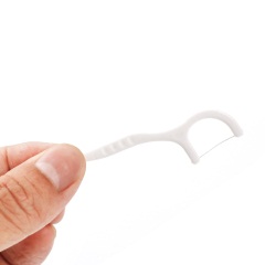 1高拉力牙线棒细滑牙齿护理弓形牙签剔牙线便携牙缝清洁器扁线50只