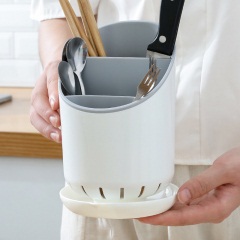 6多功能塑料沥水筷子架勺子置物架筷笼厨房餐具收纳架筷子筒筷笼子