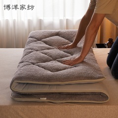 博洋床垫软垫加厚双人羊羔绒床垫子1.8m防滑垫被褥子垫家用床褥
