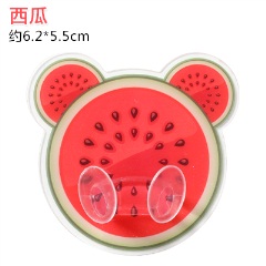 6创意水果插座挂钩挂电源插头粘贴支架家用免打孔墙壁强力无痕粘钩