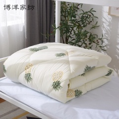 博洋被子春秋被菠萝印花棉被芯磨毛儿童被子学生宿舍上下铺冬被