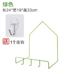 6A免打孔铁艺脸盆挂架家用浴室壁挂脸盆收纳架脸盆收纳挂钩粘钩