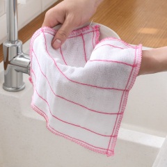 6抹布家用厨房用品不沾油不掉毛洗碗布家务清洁巾毛巾擦桌布洗碗巾