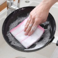 6抹布家用厨房用品不沾油不掉毛洗碗布家务清洁巾毛巾擦桌布洗碗巾