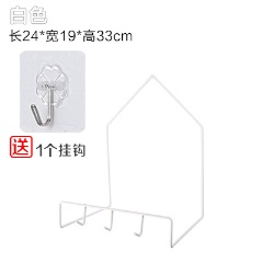 6A免打孔铁艺脸盆挂架家用浴室壁挂脸盆收纳架脸盆收纳挂钩粘钩