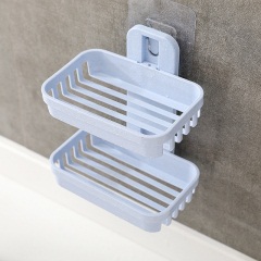 6肥皂盒吸盘壁挂式沥水免打孔壁挂香皂架个性创意卫生间可爱肥皂架