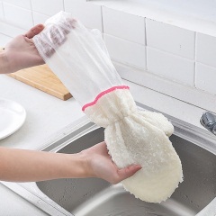 6家务洗碗手套厨房神器耐用刷碗清洁布抹布吸水不沾油不掉毛百洁布