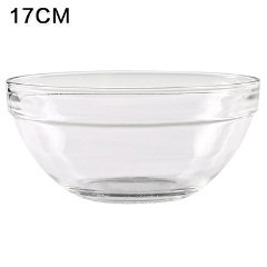 6透明玻璃碗家用甜品水果沙拉碗大号耐热汤碗创意吃饭小餐具泡面碗