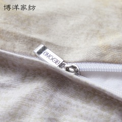 博洋家纺床上四件套全棉纯棉贡缎北欧风春夏被套床单被罩1.8m米