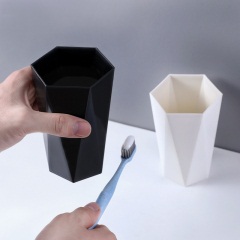 6简约洗漱口杯家用刷牙杯子牙桶创意可爱牙缸杯几何菱形情侣牙刷杯
