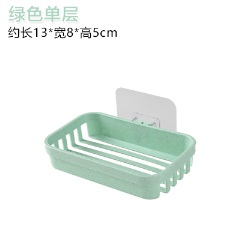 6吸盘肥皂盒免打孔壁挂式创意双层卫生间大号家用香皂盒沥水肥皂架