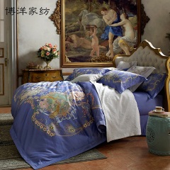 博洋100支匹马棉六件套全棉纯棉床单床上用品被套欧式高档床品冬