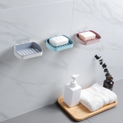 1双色双层沥水肥皂盒 免打孔壁挂式香皂架家用肥皂收纳盒香皂盒