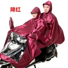 a1天堂双人雨衣加大加厚摩托车电动车雨衣男女士成人牛津布单人雨披