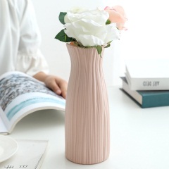 6欧式简约花瓶植物器皿家用客厅装饰摆件北欧塑料鲜花插花干花瓶