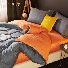 博洋家纺磨毛四件套全棉纯棉冬季加厚床单简约北欧风床上用品被套