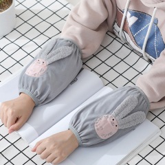 1韩版长款袖套女秋冬防污套袖可爱厨房护袖学生办公室袖头工作袖筒