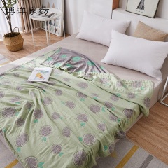 博洋纯棉薄款毛巾被夏天单人双人纱布被子四层盖毯夏季午睡空调毯