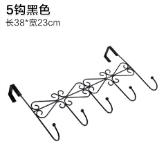 6铁艺门后挂钩免打孔无痕粘钩强力置物架挂架家用门背式免钉衣帽钩