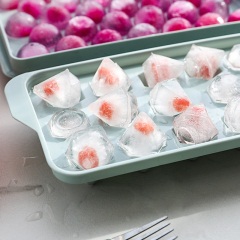 6自制冻冰块制冰盒冻冰模具创意家用冰箱球形制冰格带盖做冰格盒子