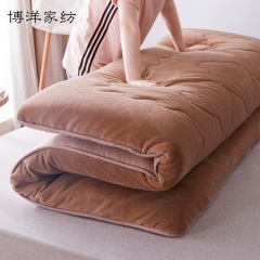 博洋床垫软垫防滑法莱绒床褥1.8m家用加厚被褥珊瑚绒垫被褥子双人