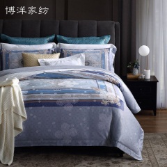 博洋家纺四件套纯棉全棉被套欧式奢华高档床单床上用品美式大提花