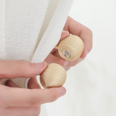 6创意窗帘绑带窗帘磁铁扣对吸绑带窗帘环北欧窗帘扎束扣系带绑绳子