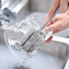 1长柄杯刷瓶刷厨房刷子玻璃杯用刷长瓶茶杯海绵刷洗杯子奶瓶清洁刷