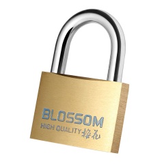 C17梅花（BLOSSOM）铜挂锁 宿舍家用门锁 防盗窗锁防水防锈锁 车厢柜门锁45MM（075）